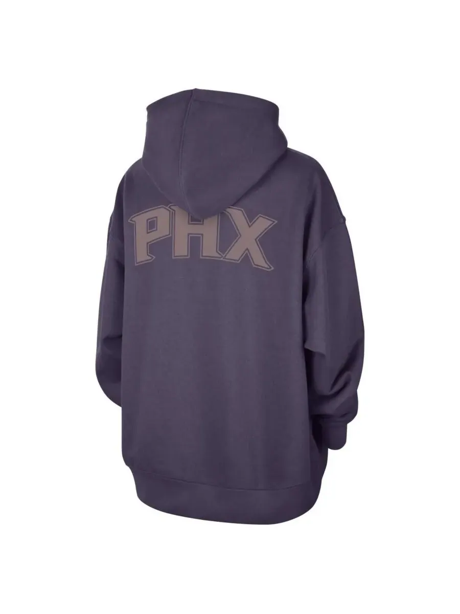 Jordan Женская фиолетовая толстовка с капюшоном Phoenix Suns Courtside Statement Edition Oversized — изображение 2 из 3