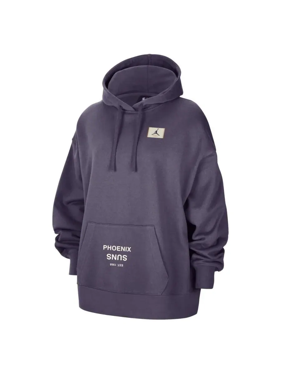 Jordan Женская фиолетовая толстовка с капюшоном Phoenix Suns Courtside Statement Edition Oversized — изображение 3 из 3