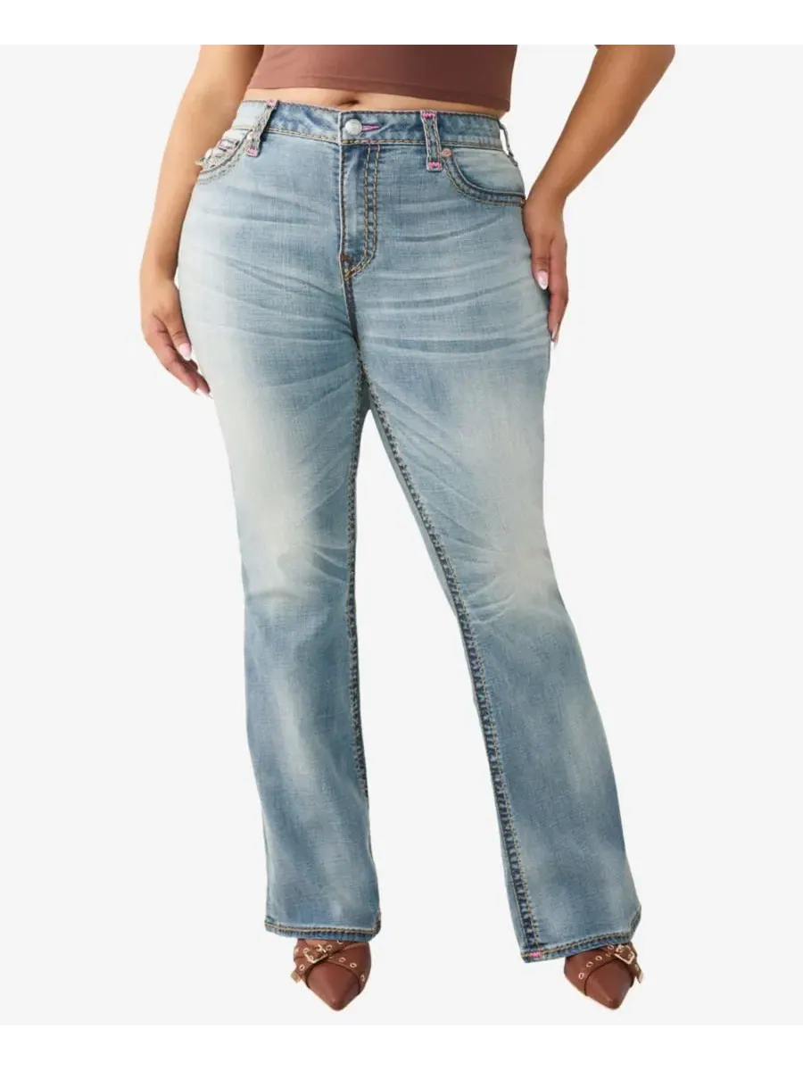 Джинсы клеш с завышенной талией Becca Midnight Roller True Religion