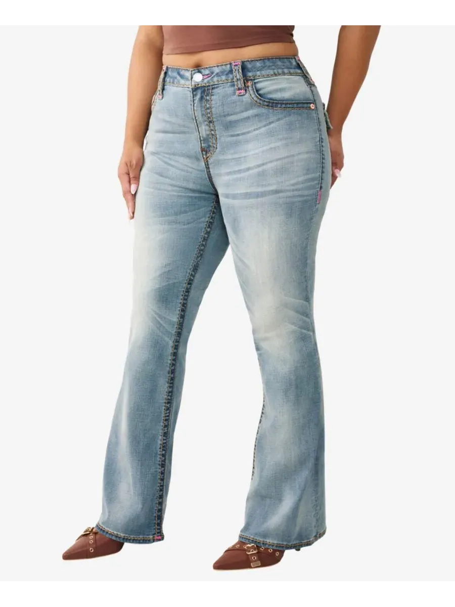 Джинсы клеш с завышенной талией Becca Midnight Roller True Religion — изображение 2 из 3