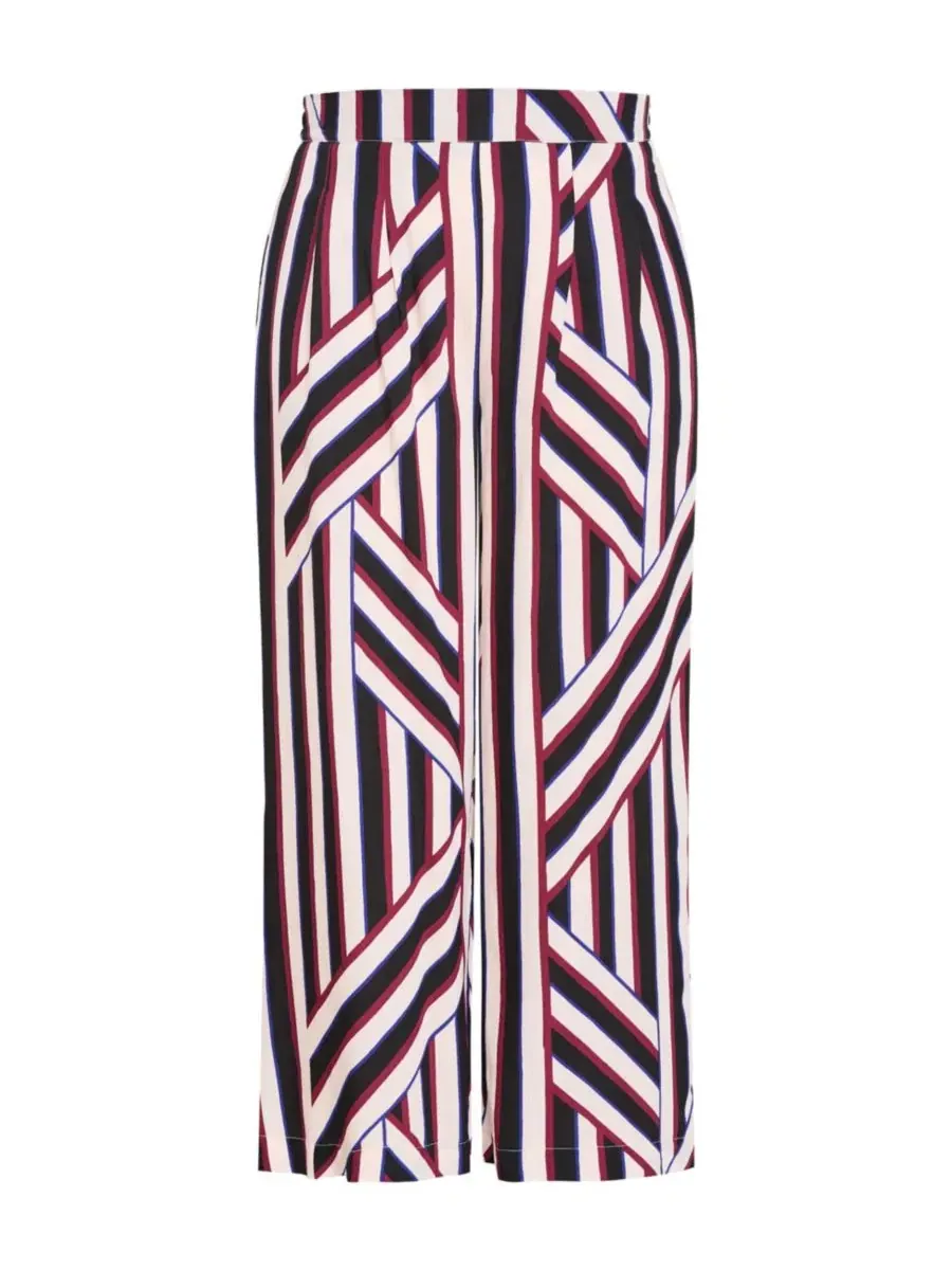 Брюки широкие на резинке Haylee Pull-On Wide-Leg Stripe CITY CHIC, Timeless Stripe — изображение 4 из 5