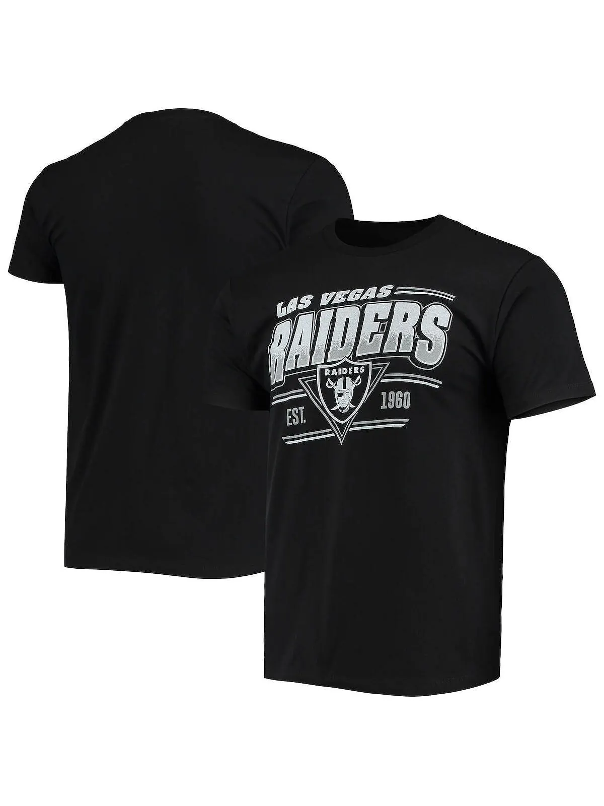 Мужская черная футболка las vegas raiders throwback Junk Food — черный