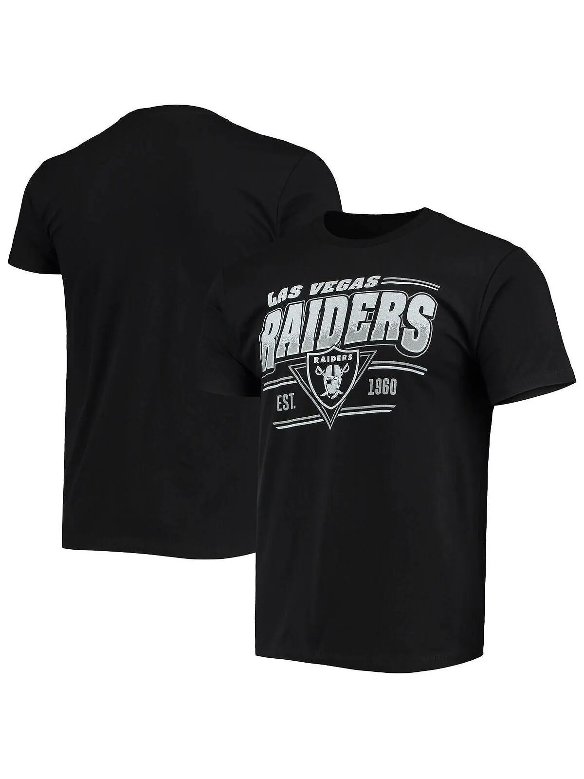 Мужская черная футболка las vegas raiders throwback Junk Food — изображение 2 из 4, черный
