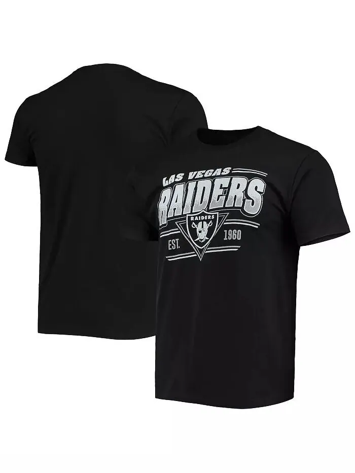 Мужская черная футболка с надписью Las Vegas Raiders Throwback Junk Food — без цвета