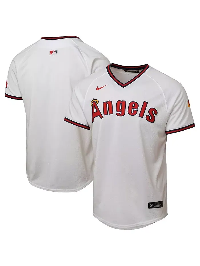 Футболка Big Boys and Girls White Los Angeles Angels Alternate 2 Limited Jersey Nike