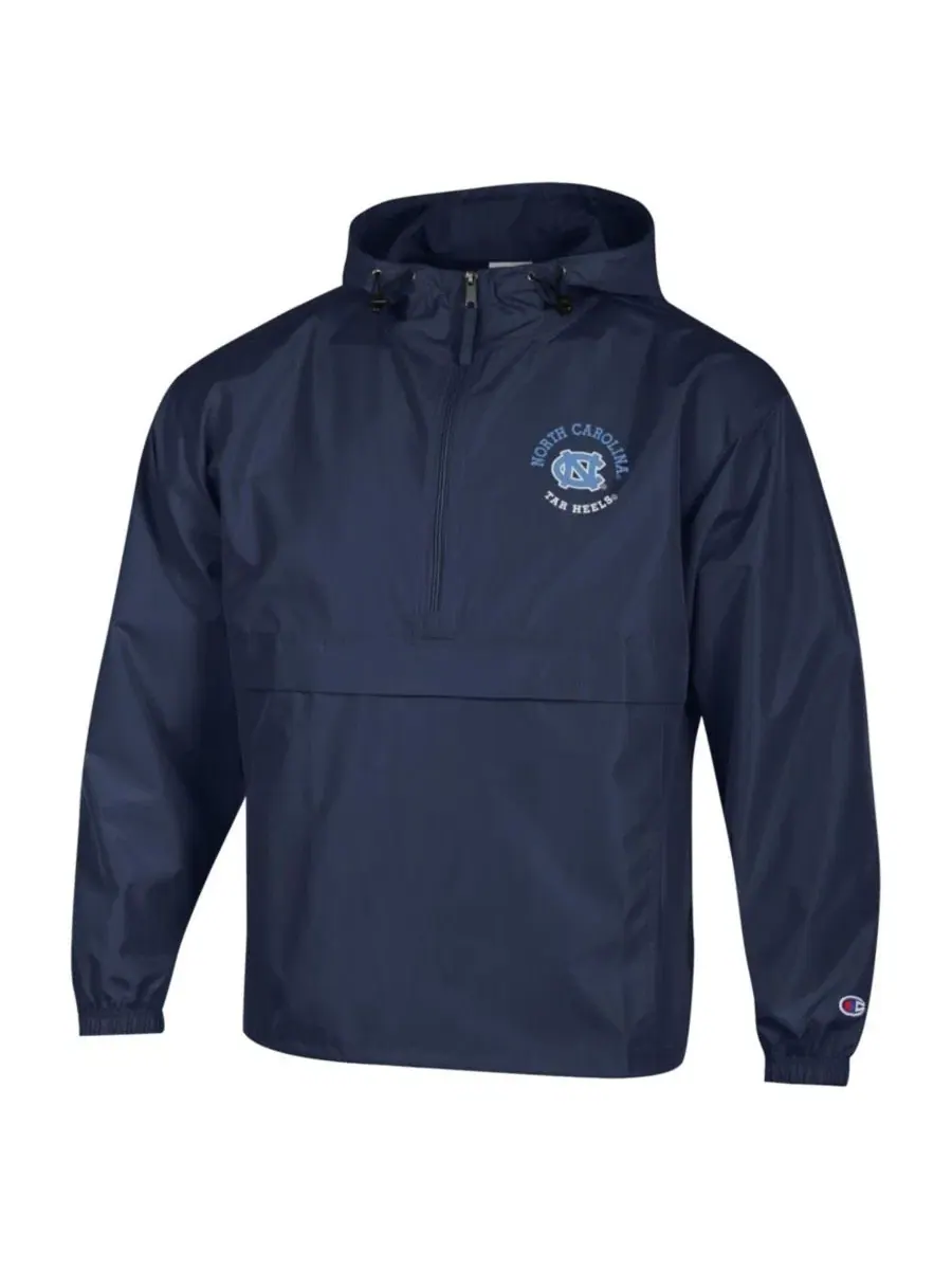 Ветровка-ползунок Champion Packable Hooded Windbreaker Half-Zip Jacket — изображение 3 из 3, темно-синий