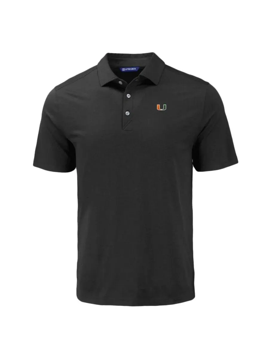 Поло из экологичного трикотажа с вышивкой логотипа команды, Miami Hurricanes Coastline Epic Comfort — изображение 3 из 3