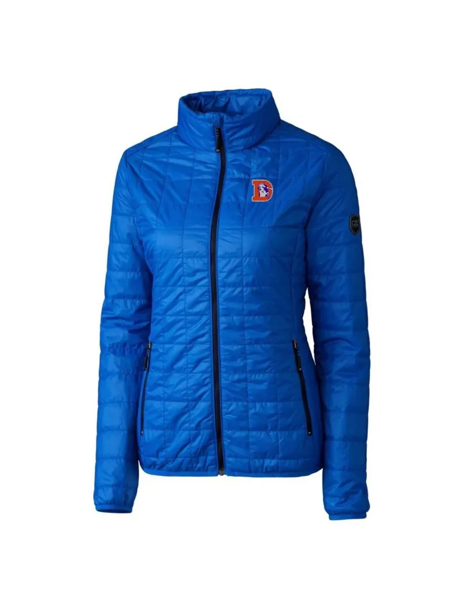 Женская куртка-пуховик Rainier PrimaLoft Eco на молнии с логотипом команды Royal Denver Broncos в — изображение 3 из 3