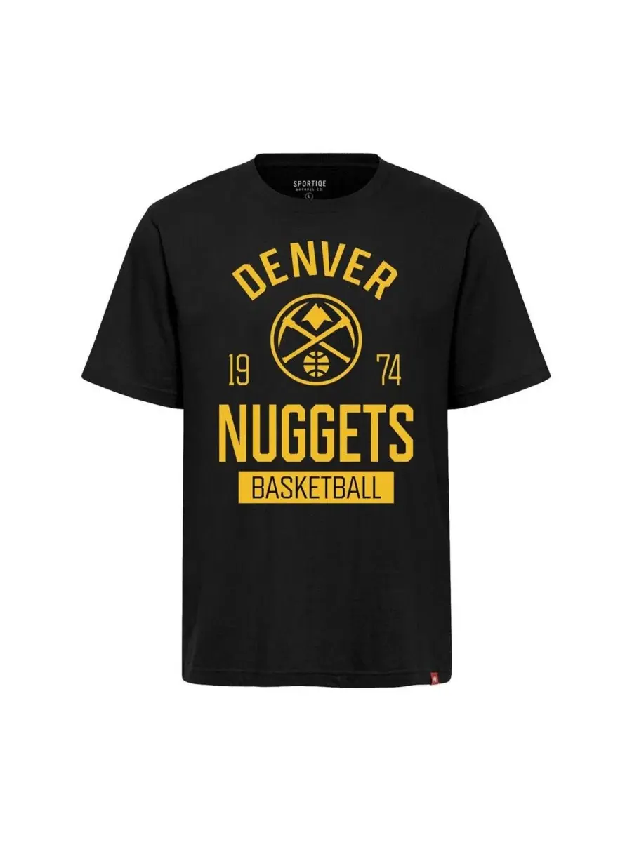Футболка с принтом Denver Nuggets Duke Premium Sportiqe — изображение 2 из 3, черный
