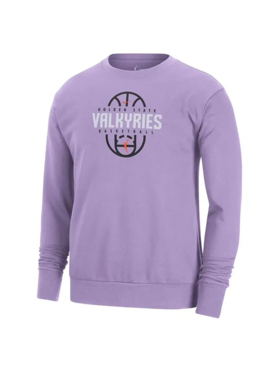 Свитшот с длинным рукавом Golden State Valkyries 2026 On-Court Practice Dri-FIT Nike — изображение 3 из 3, фиолетовый
