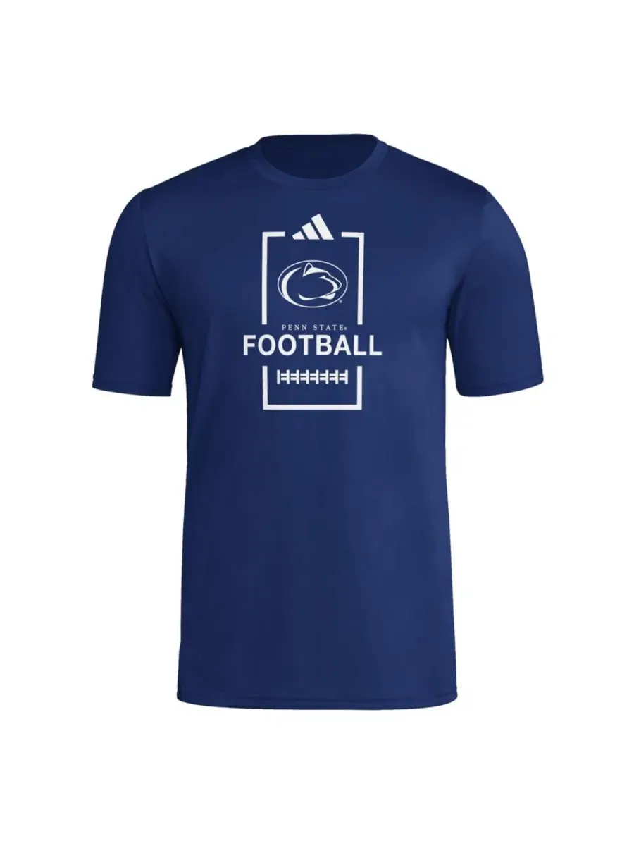 Футболка полиэстеровая с коротким рукавом Penn State Nittany Lions adidas — изображение 3 из 3, темно-синий