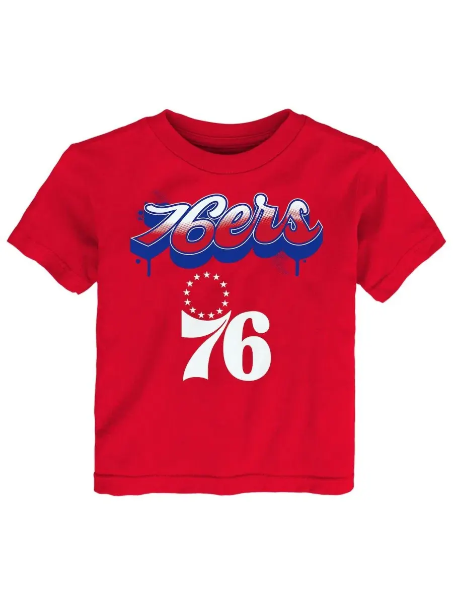 Футболка детская с принтом Bubbly Script Philadelphia 76ers Outerstuff