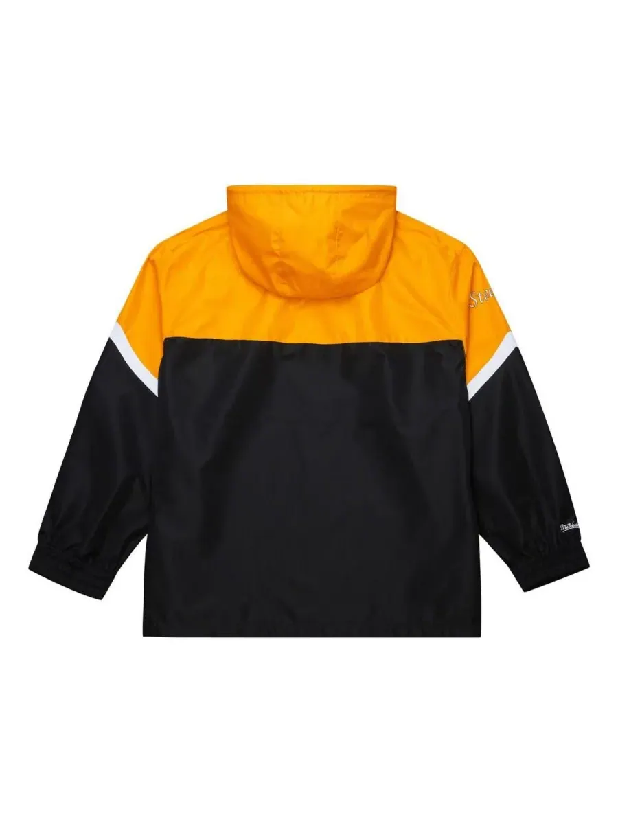 Mitchell & Ness Мужская легкая ветровка-анорак с винтажным логотипом Pittsburgh Steelers — изображение 2 из 3