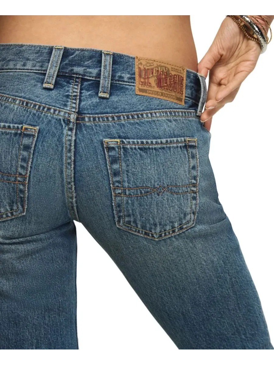 Джинсы-клеш с заниженной посадкой Lil Maggie Lucky Brand, Whatever! Wash — изображение 5 из 6