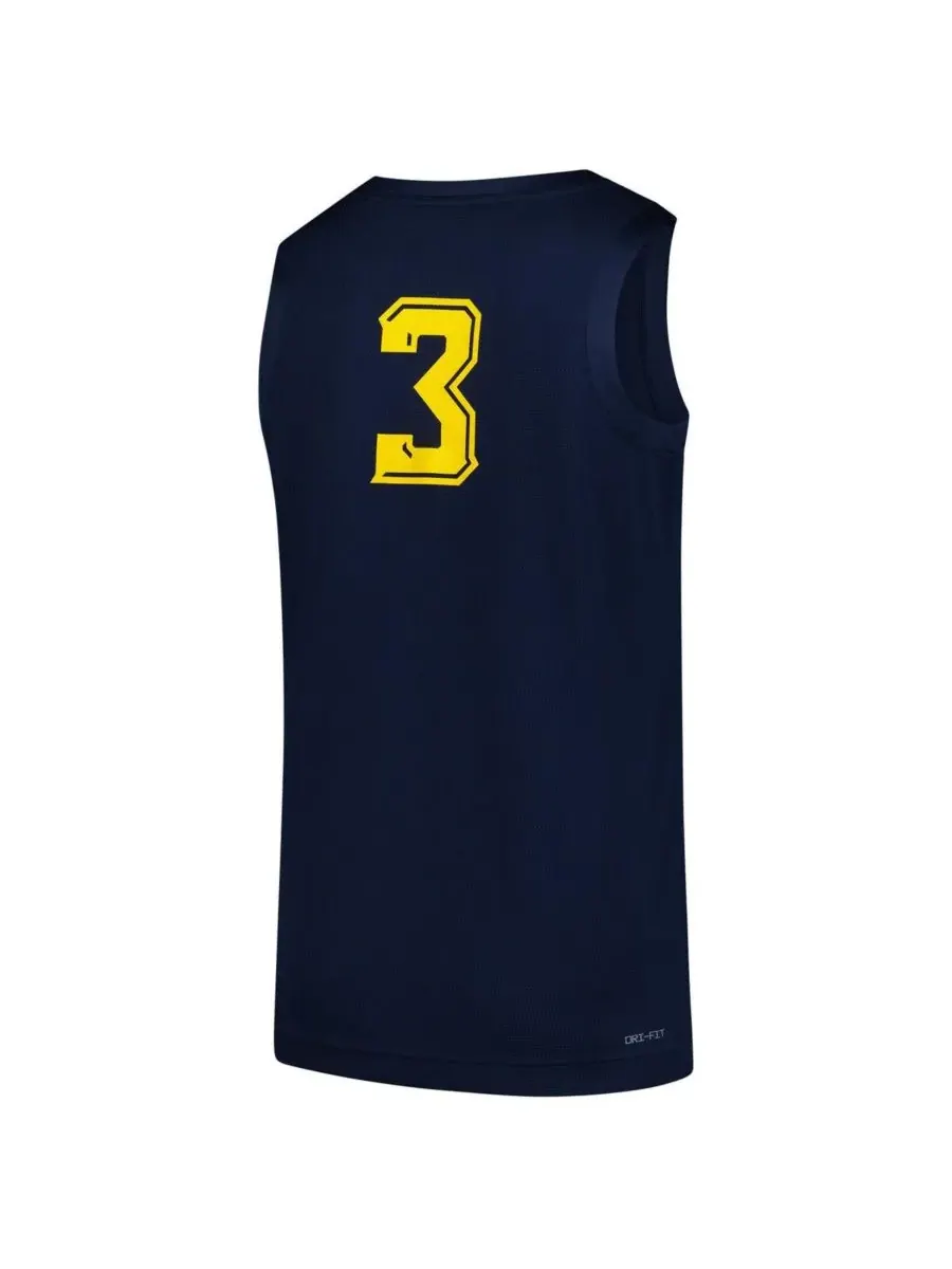 Jordan Мужская баскетбольная майка Marquette Golden Eagles, темно-синяя, размер 3 — изображение 2 из 3, темно-синий