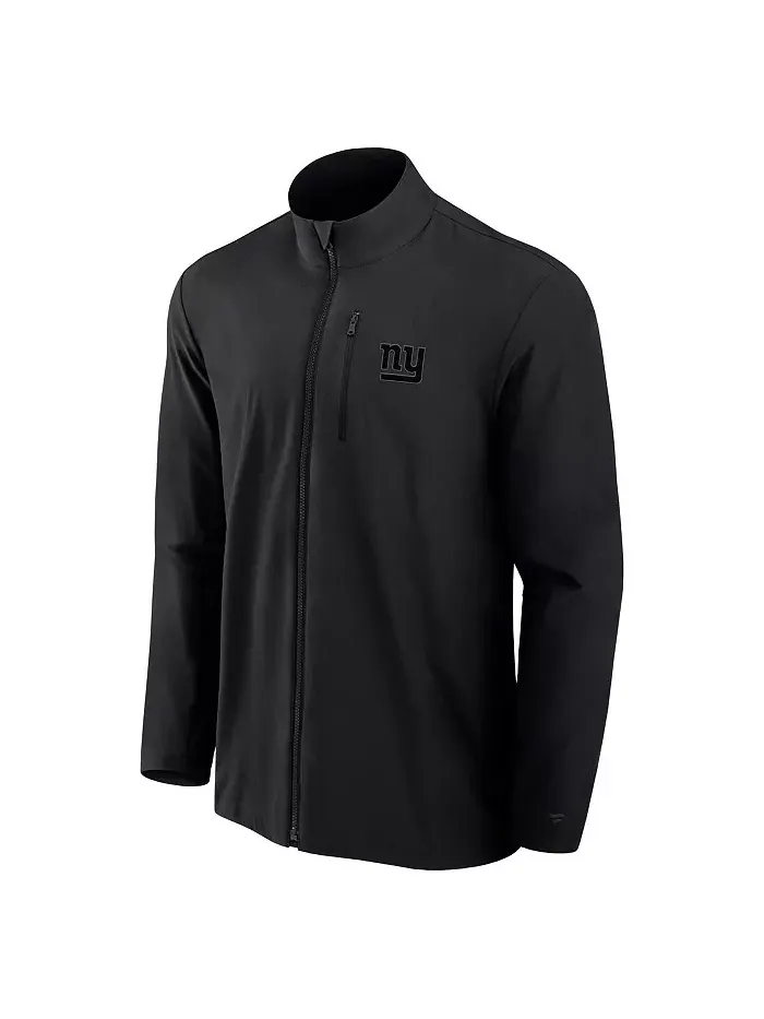 Мужская черная тканая куртка New York Giants Front Office с застежкой-молнией Fanatics — изображение 2 из 3