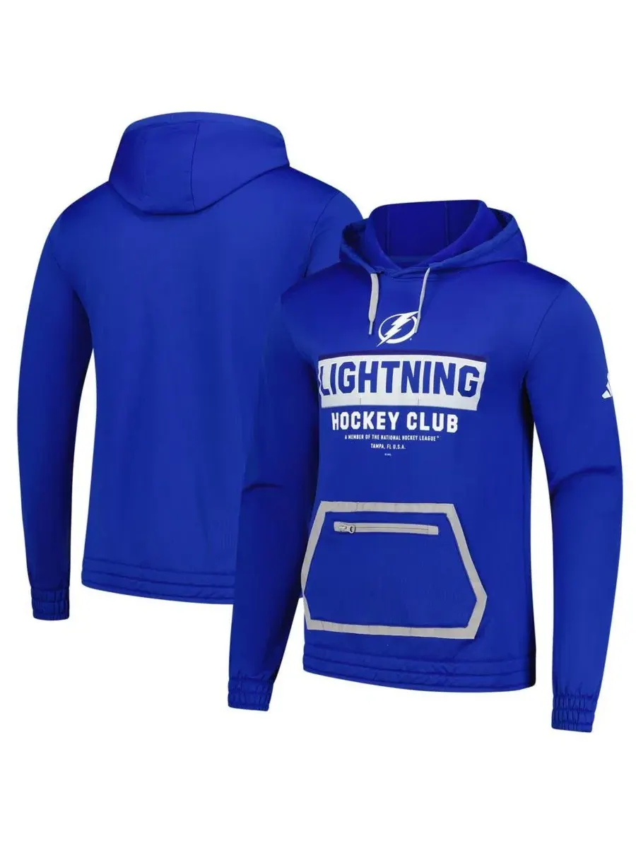 Толстовка-худи с флисовой подкладкой, с принтом, Tampa Bay Lightning adidas