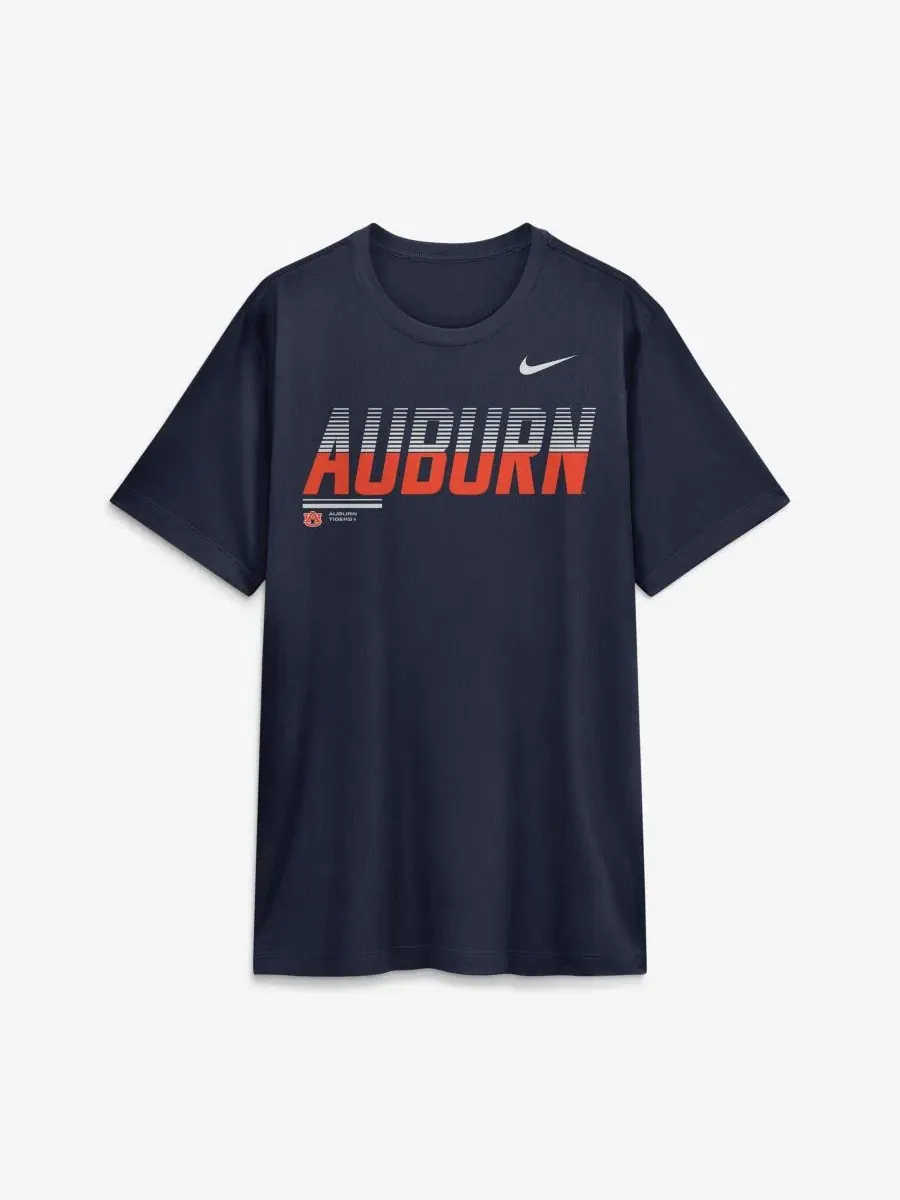 Футболка Nike Auburn Tigers Sideline Legend Dri-FIT — изображение 2 из 5, темно-синий
