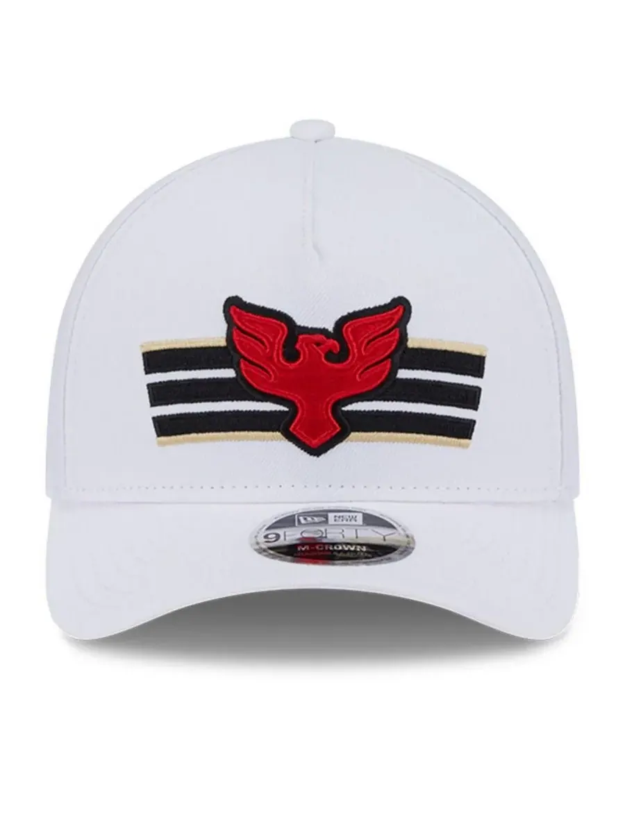 New Era Мужская белая футболка DC United 2025 с регулируемой высотой головки и крючком 9FORTY — изображение 4 из 4, белый