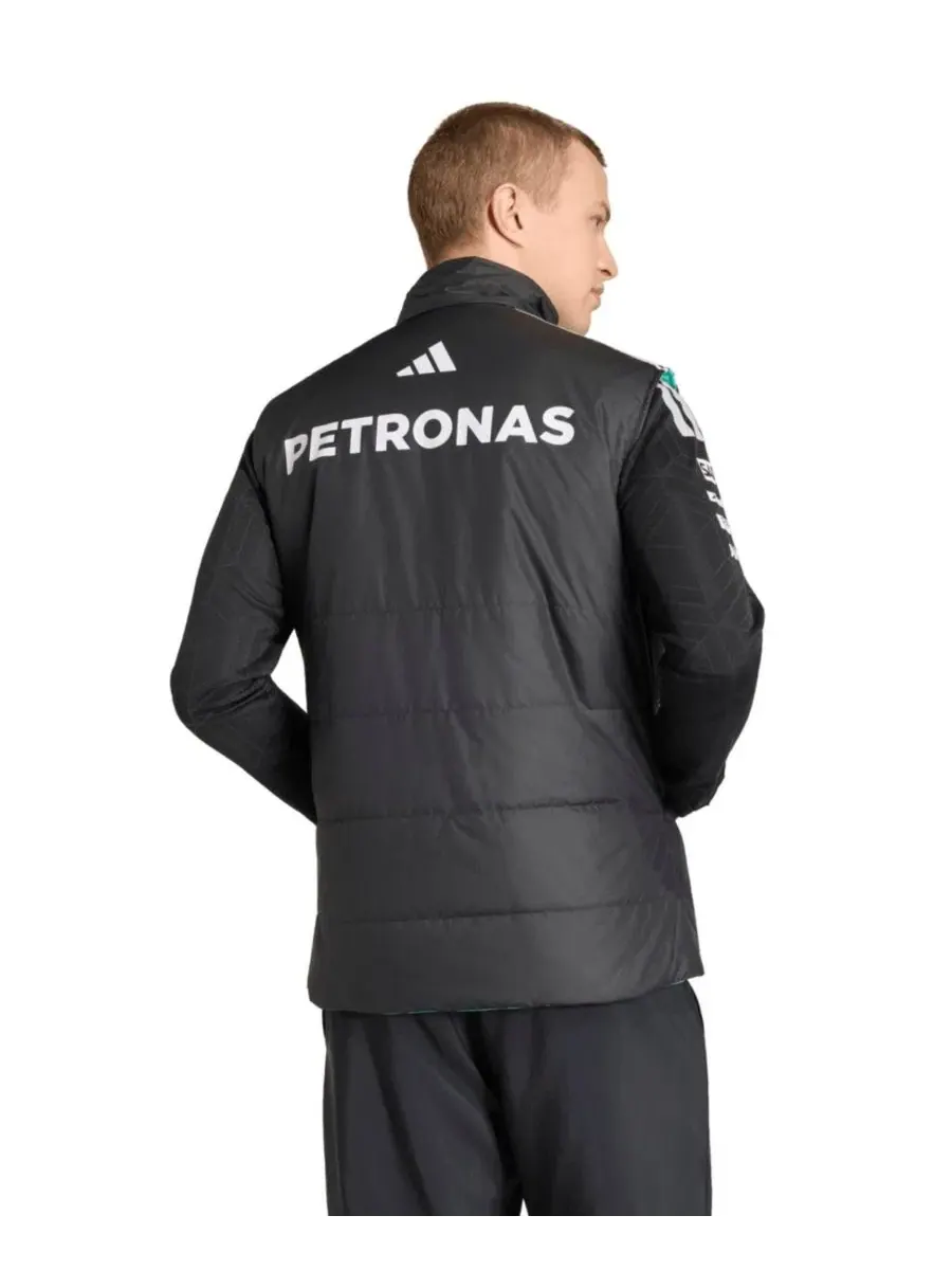 Жилет без рукавов с утеплителем climawarm, Mercedes-AMG Petronas F1 Team adidas — изображение 2 из 3, черный серый