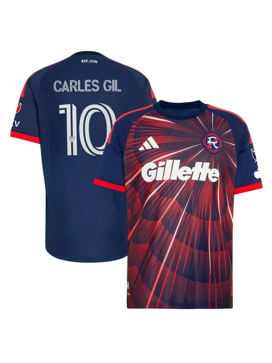 Футбольная футболка Carles Gil New England Revolution 2026 Independence Day On-Field Authentic