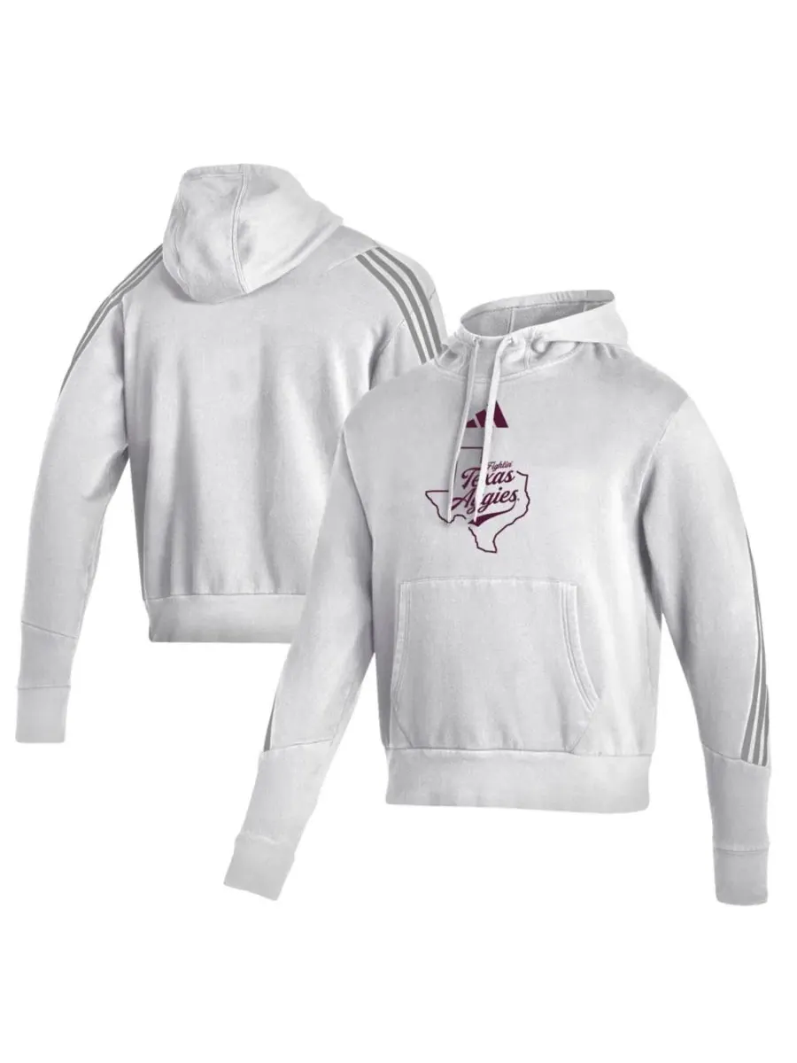 Худи с принтом Fightin' Aggies, свободного кроя adidas