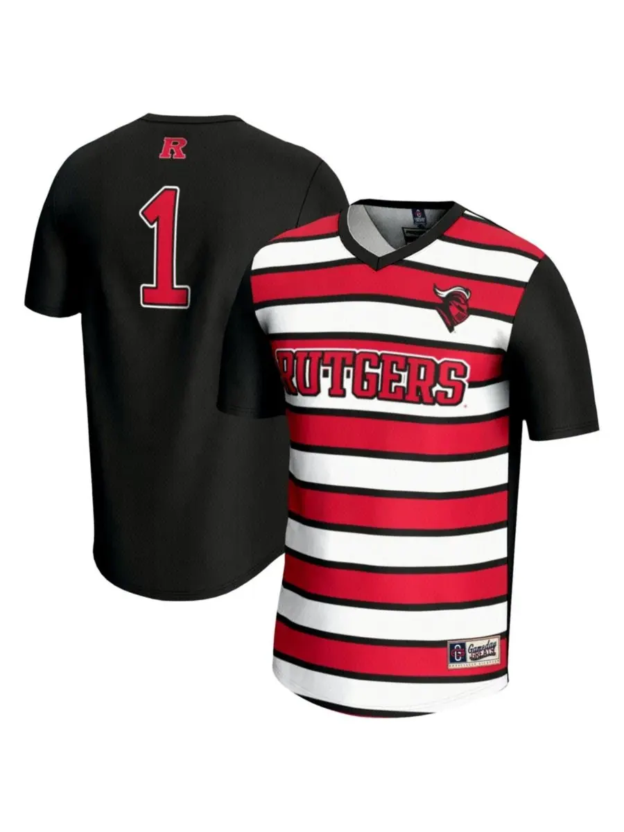 Футболка-джерси с коротким рукавом Rutgers Scarlet Knights, GameDay Greats — черный