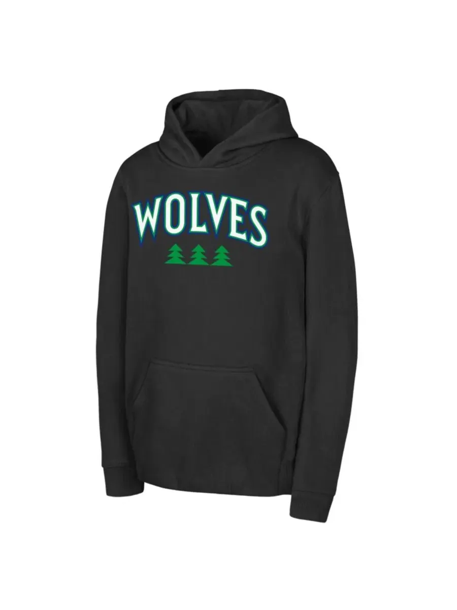 Худи с принтом Wordmark Minnesota Timberwolves Outerstuff