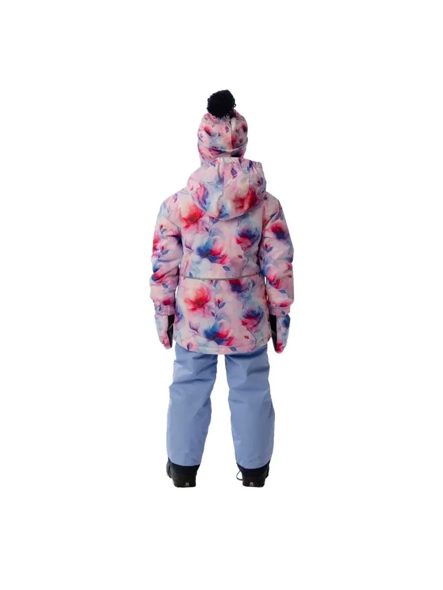 Детский комплект из куртки и снежных брюк с принтом Deux par Deux, Mauve Printed Flowers — изображение 3 из 3