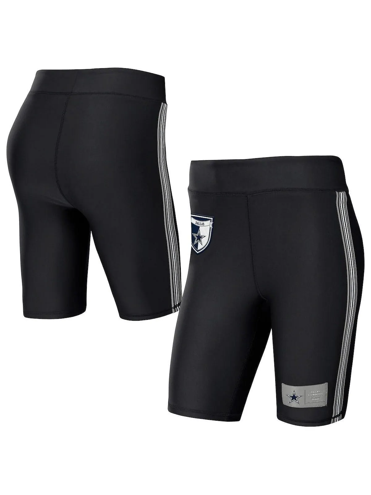 Женские черные байкерские шорты Dallas Cowboys WEAR by Erin Andrews