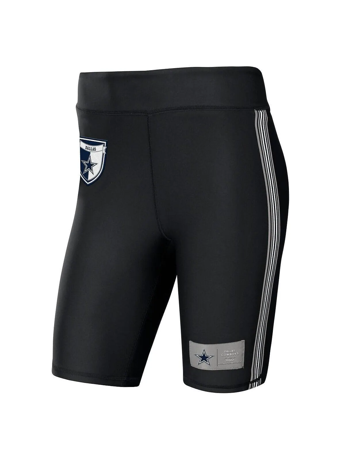 Женские черные байкерские шорты Dallas Cowboys WEAR by Erin Andrews — изображение 3 из 4, черный