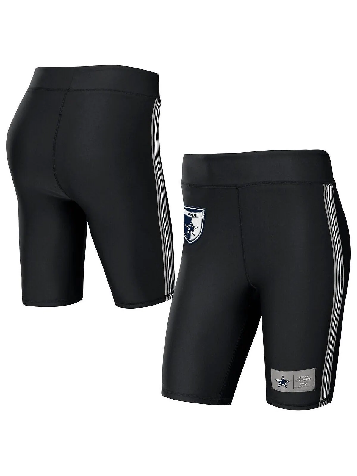 Женские черные байкерские шорты Dallas Cowboys WEAR by Erin Andrews — изображение 4 из 4, черный