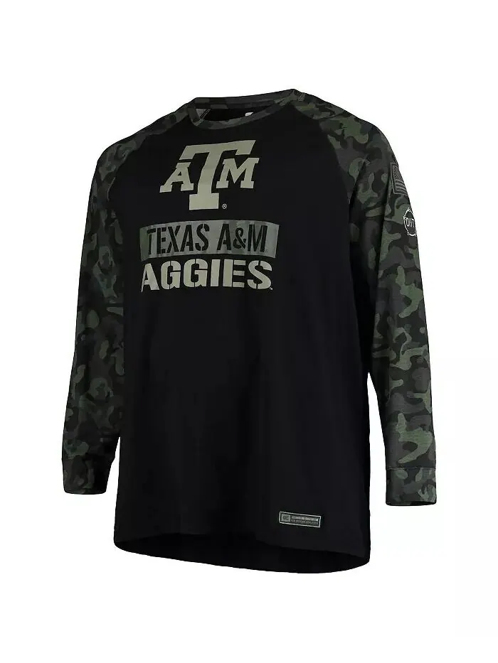 Мужская черная камуфляжная футболка Texas A&M Aggies OHT в стиле милитари Appreciation Big and Tall — изображение 3 из 4