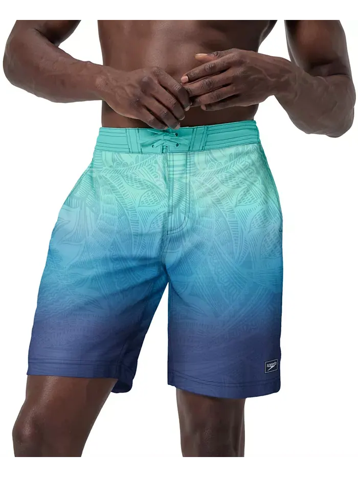 Мужские шорты для плавания Island Flow Bondi Basin Ombre с кулиской, длина 9" Speedo — изображение 2 из 4