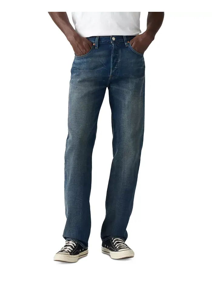 Мужские джинсы 501 Original Fit с застежкой на пуговицы и эластичным лифом Levi's