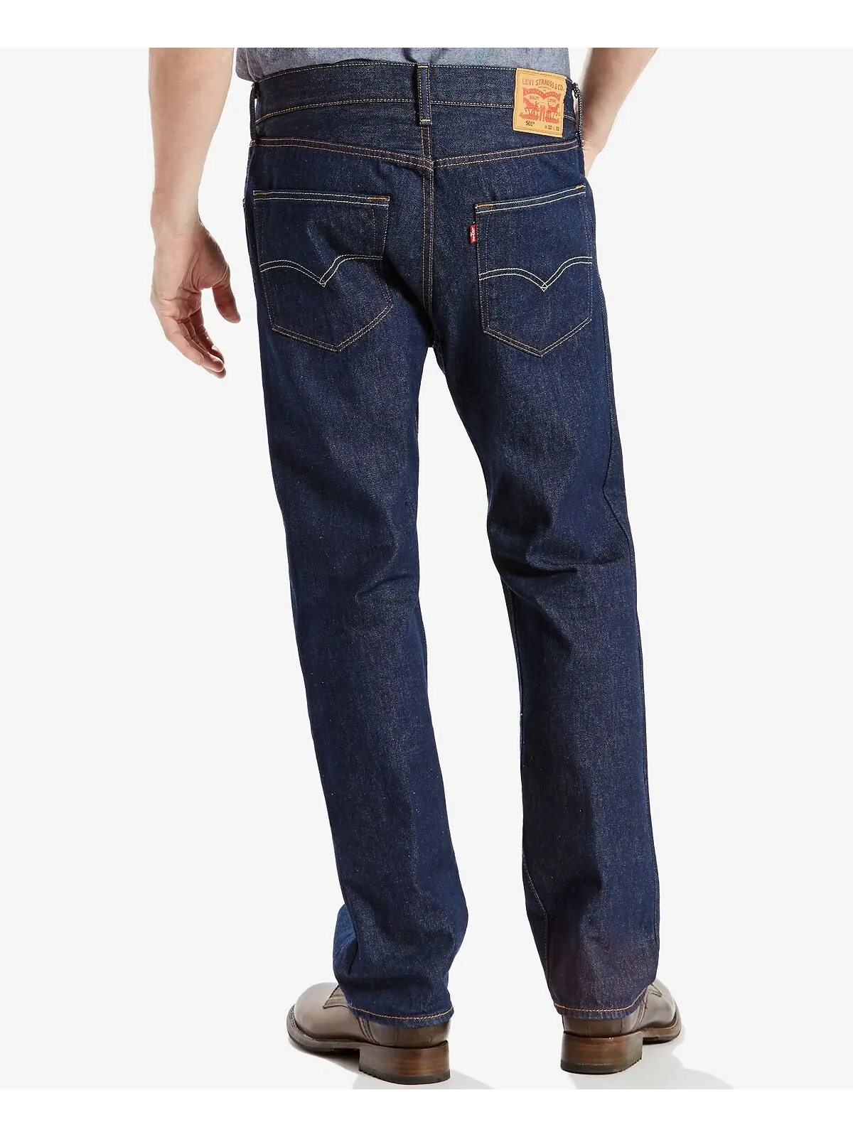 Мужские эластичные джинсы с пуговицами 501 Original Fit Fly Levi's — изображение 2 из 8, розовый