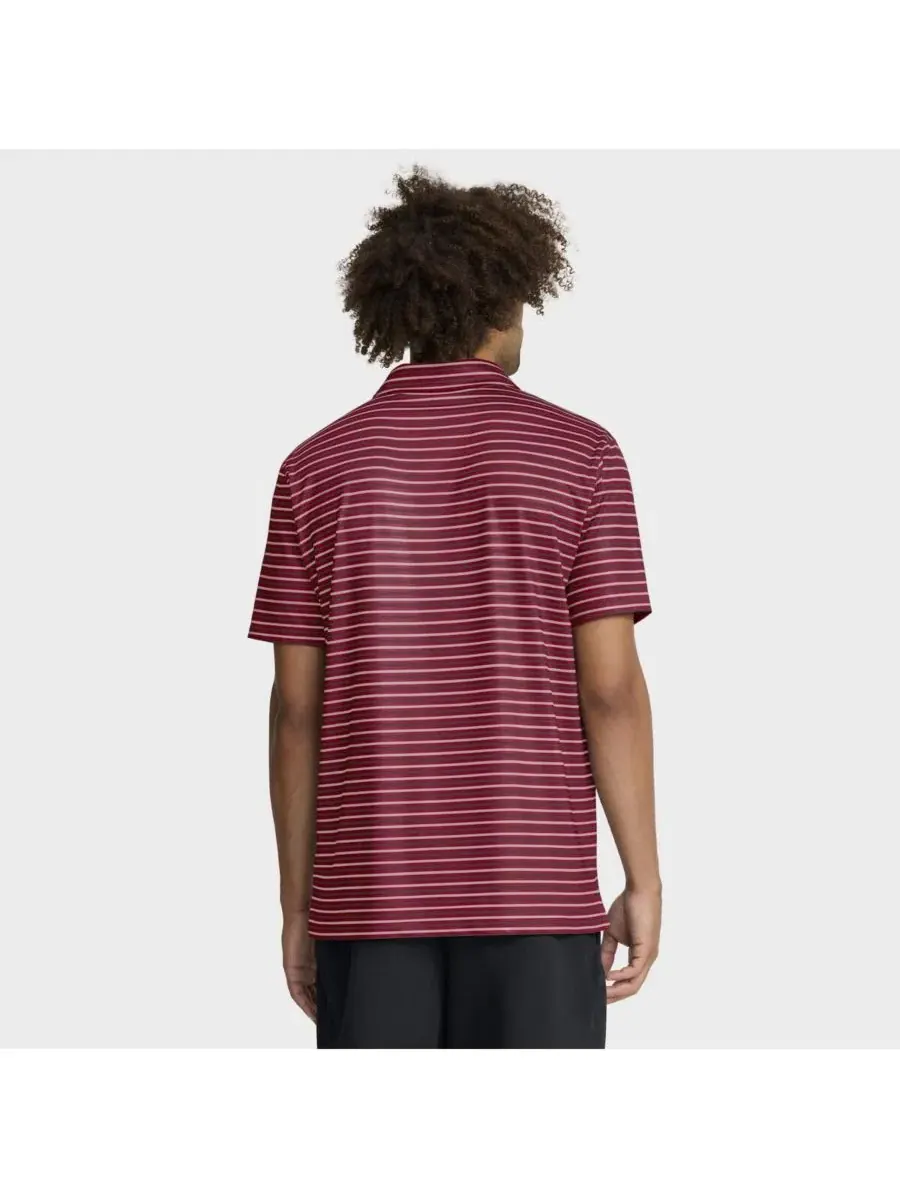 Поло Nike Alabama Crimson Tide 2025 Coaches Premium Tour Stripe Dri-FIT — изображение 2 из 5, красный