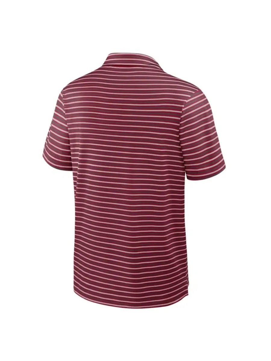 Поло Nike Alabama Crimson Tide 2025 Coaches Premium Tour Stripe Dri-FIT — изображение 5 из 5, красный