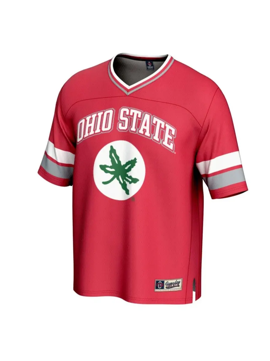 Футболка фанатская с принтом Ohio State Buckeyes, GameDay Greats — изображение 2 из 3, алый