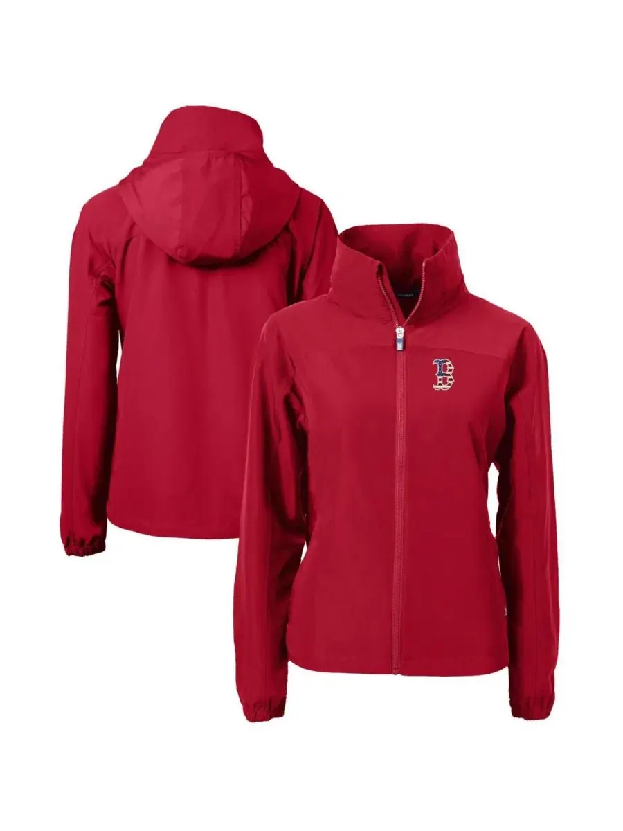 Женская куртка-ветровка с капюшоном Charter Eco Full-Zip Cutter & Buck
