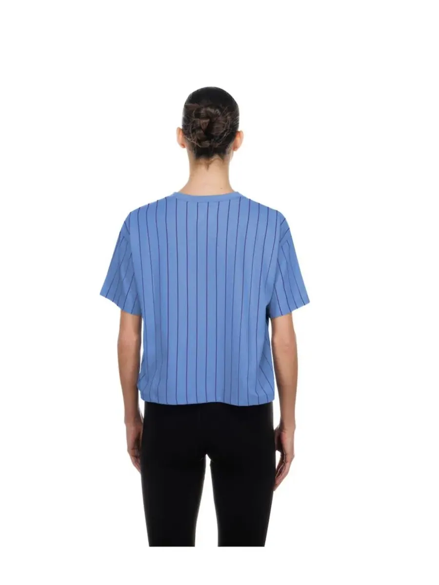 Футболка с принтом Colorado Rockies City Connect Throwback Meshback Pinstripe Boxy New Era — изображение 3 из 4