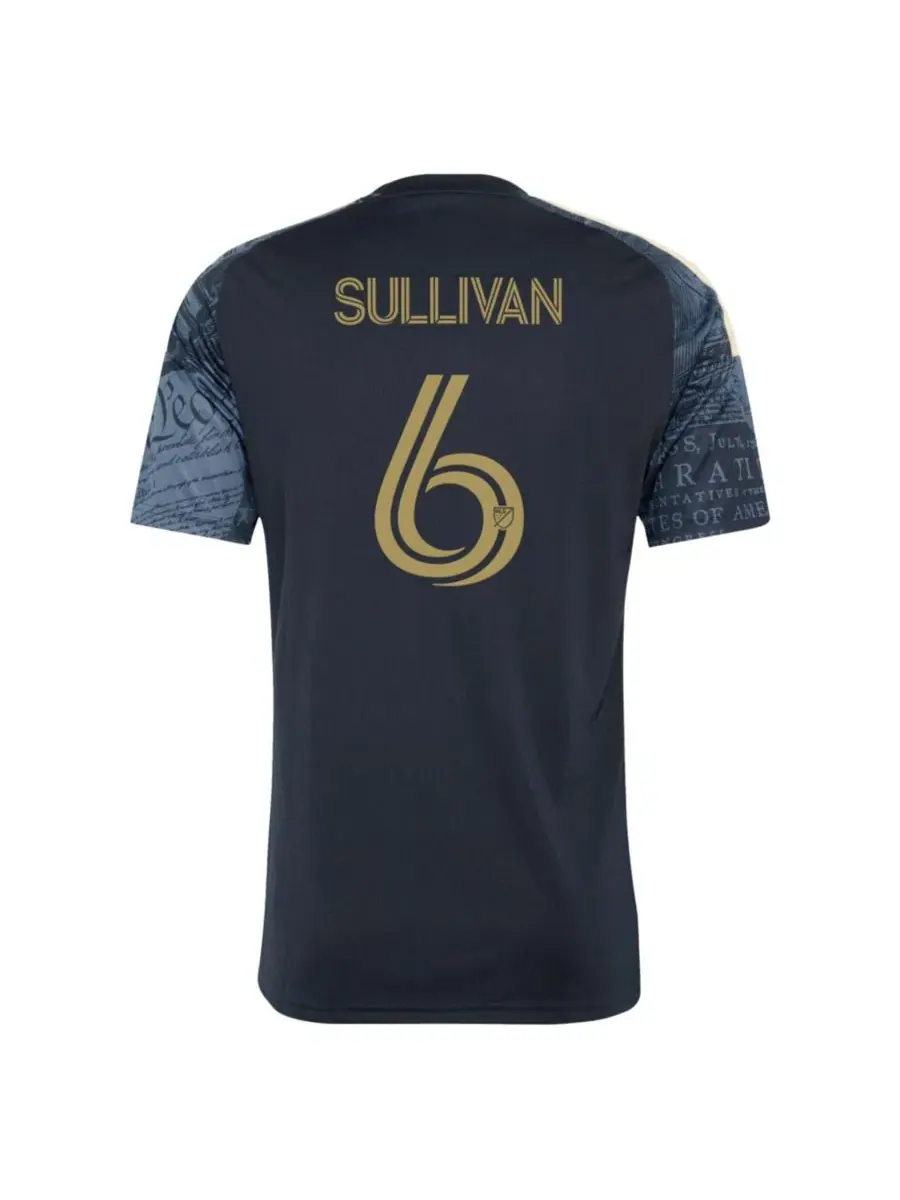 Футболка с коротким рукавом 1776 Kit Cavan Sullivan Philadelphia Union adidas — изображение 2 из 3, темно-синий