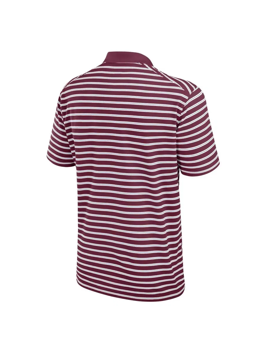 Мужское поло из пике с принтом Cooperstown Collection Dri-FIT Victory Striped Nike — изображение 3 из 5, красный кремовый