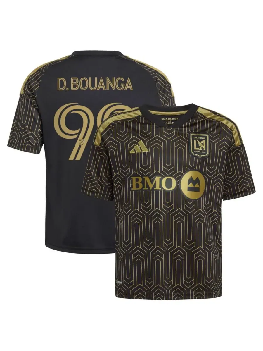 Футболка Denis Bouanga Black LAFC 2026 Primary Kit Replica Jersey adidas