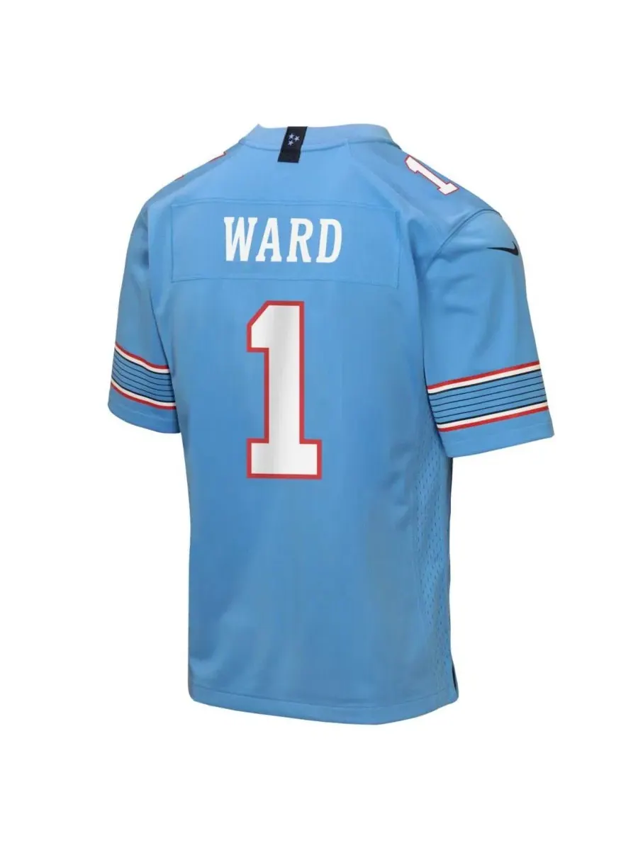 Футболка Nike Cameron Ward Light Blue Tennessee Titans Game Jersey — изображение 3 из 3, светлый синий