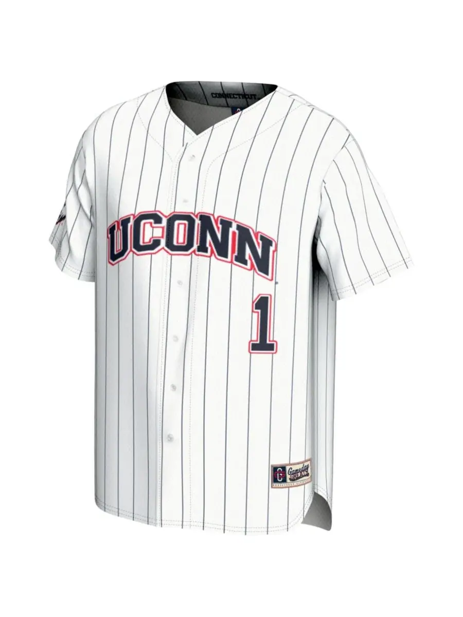 Легкая бейсбольная джерси с длинным рукавом UConn Huskies Gameday Greats — изображение 2 из 3, белый