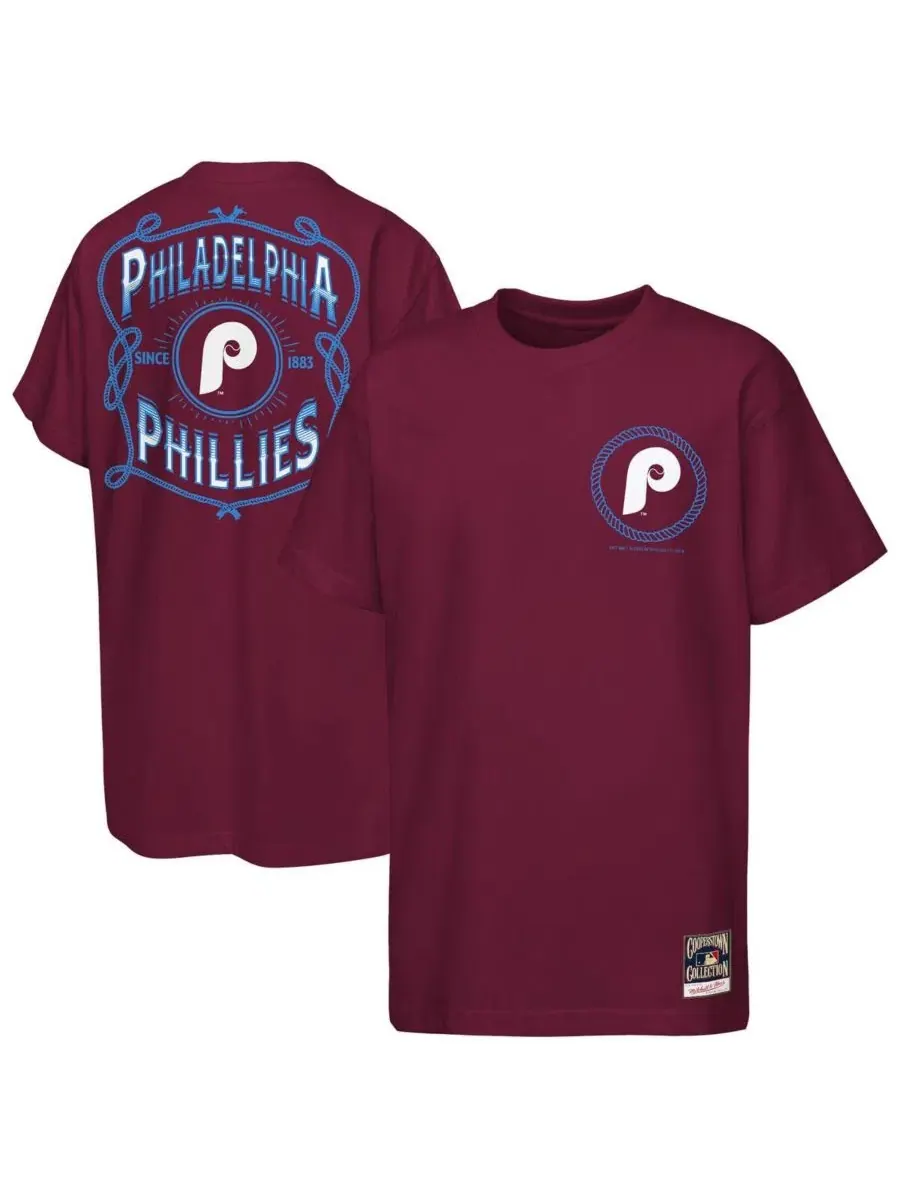 Футболка с коротким рукавом с принтом Cooperstown Rodeo Rope Mitchell & Ness