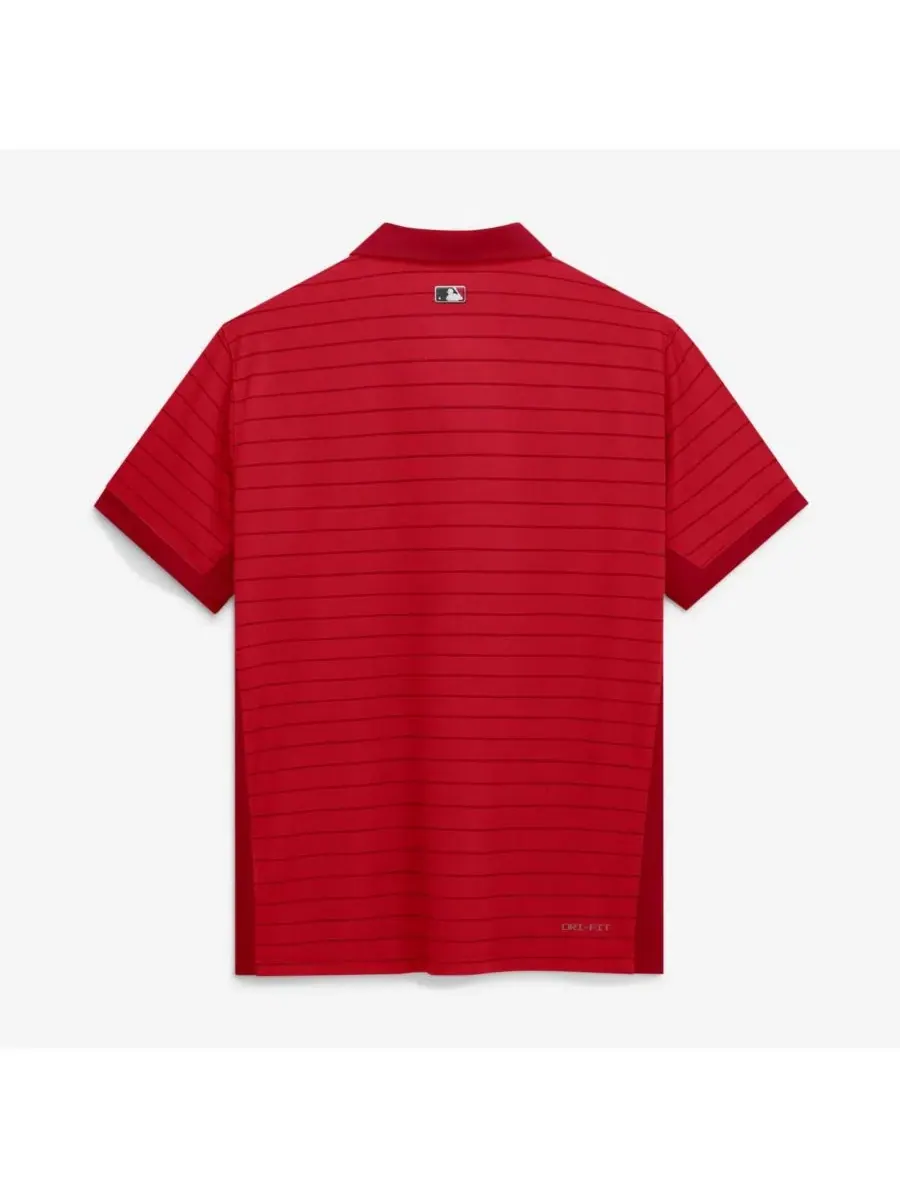 Поло Dri-FIT с полосатым принтом Nike — изображение 2 из 2, красный