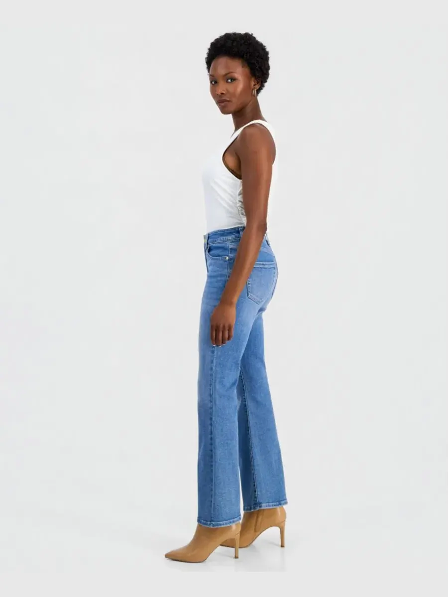 Джинсы клеш с высокой посадкой, модель Petite High-Rise Flare-Leg I.N.C. International Concepts — изображение 4 из 11