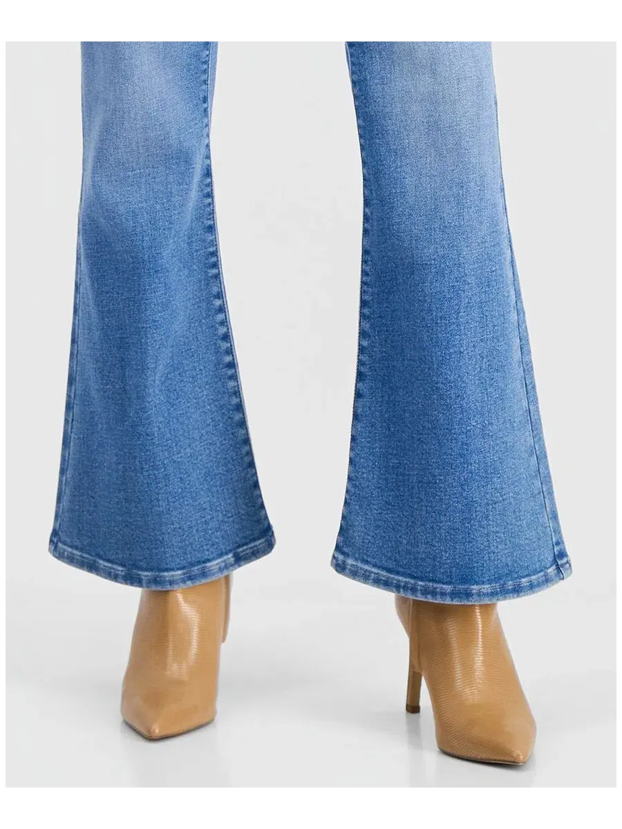 Джинсы клеш с высокой посадкой, модель Petite High-Rise Flare-Leg I.N.C. International Concepts — изображение 7 из 11